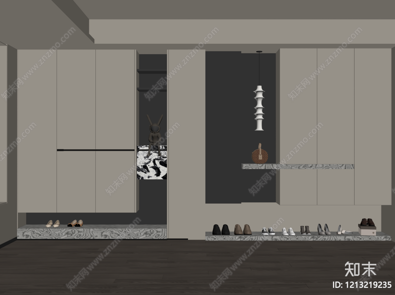现代玄关SU模型下载【ID:1213219235】