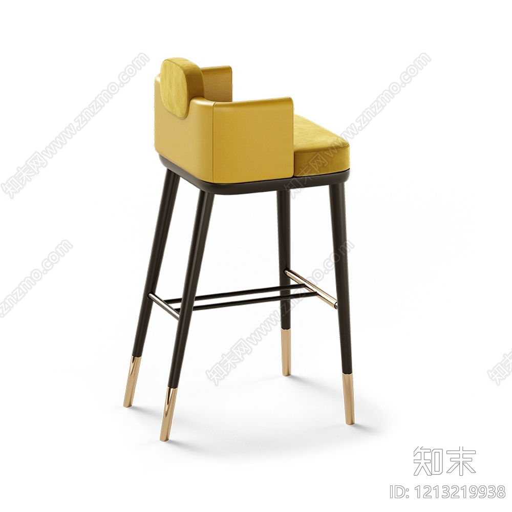 现代轻奢吧椅3D模型下载【ID:1213219938】