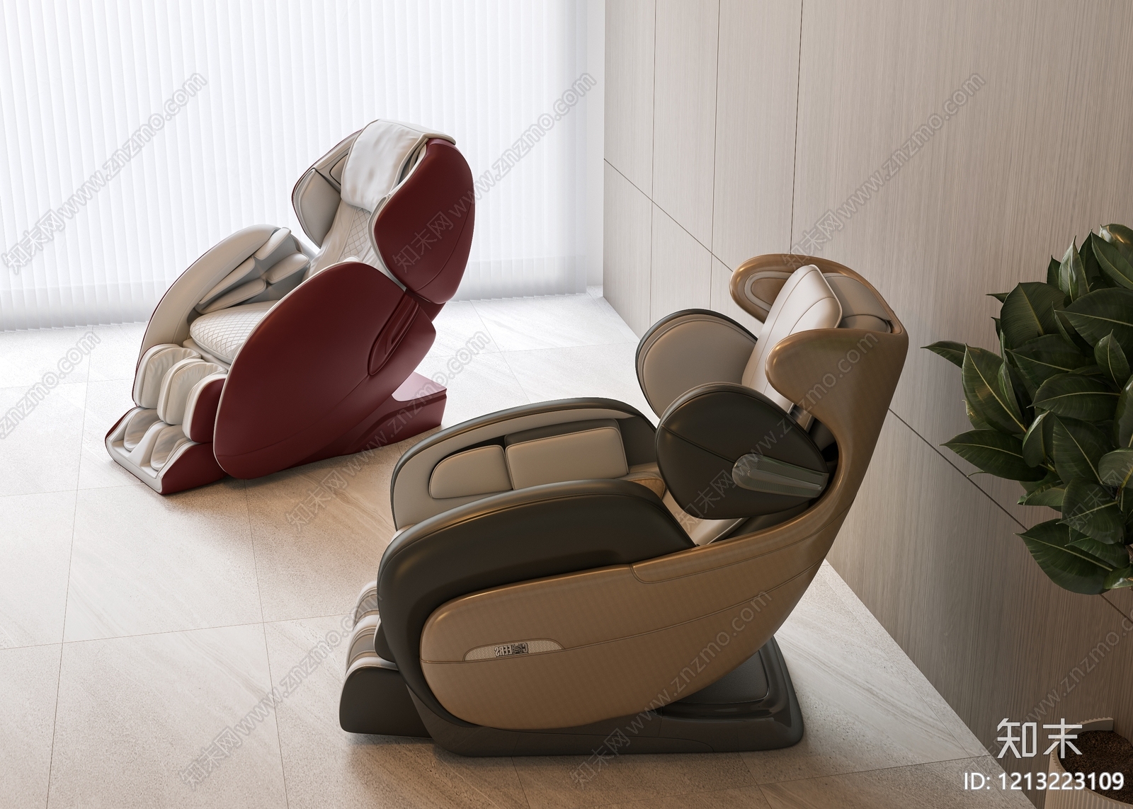 现代简约按摩椅SU模型下载【ID:1213223109】