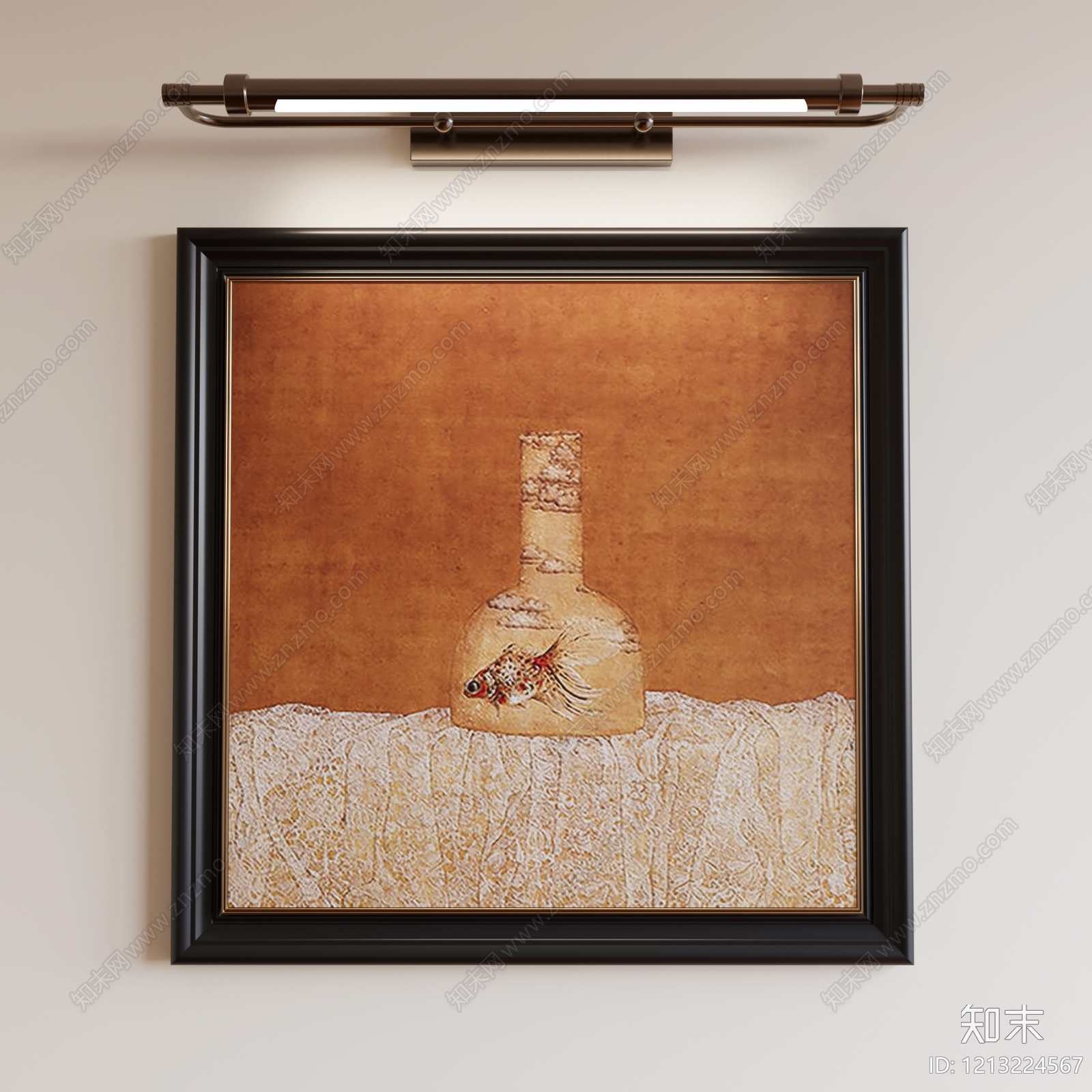 中古挂画SU模型下载【ID:1213224567】