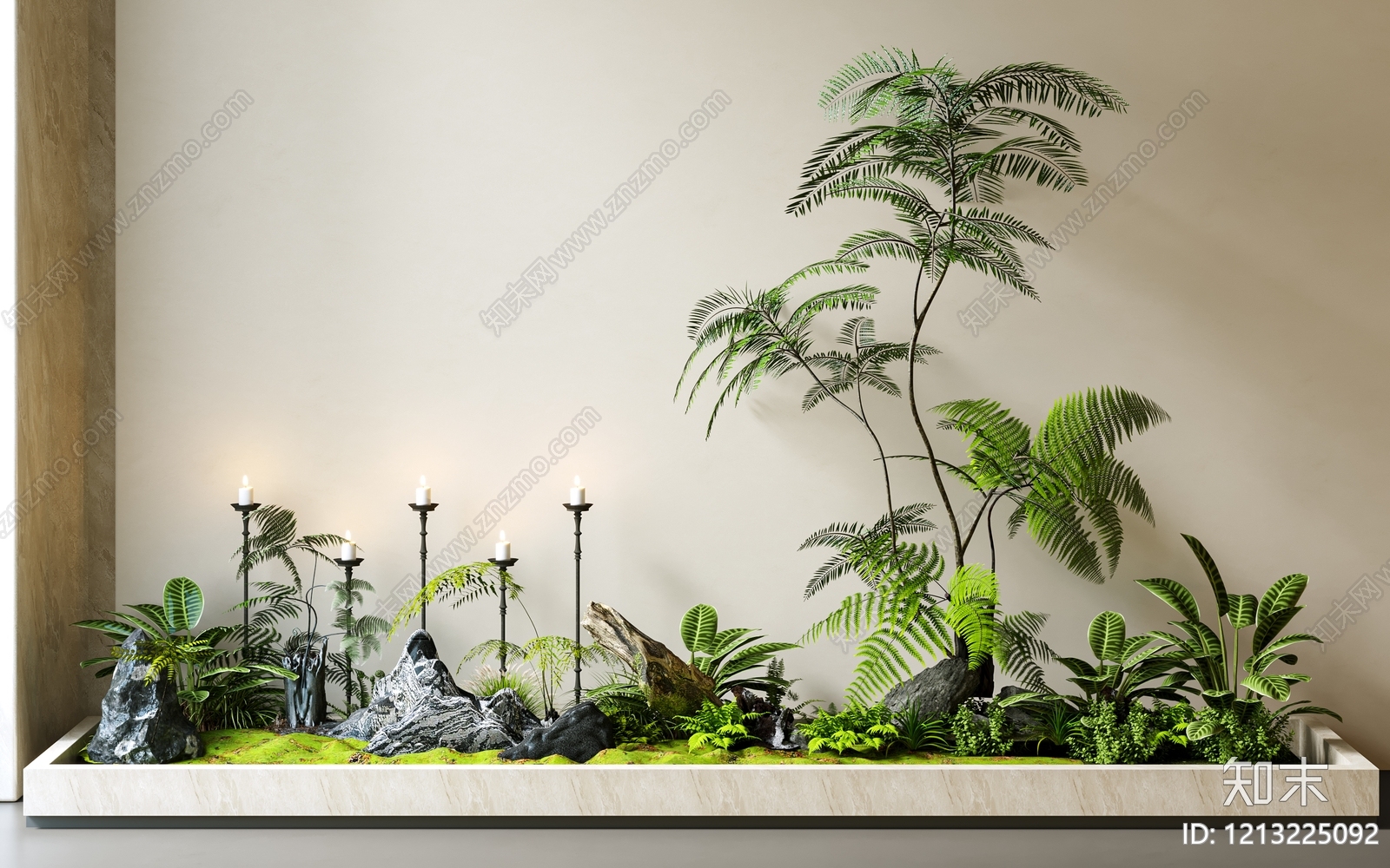 新中式景观观景平台3D模型下载【ID:1213225092】