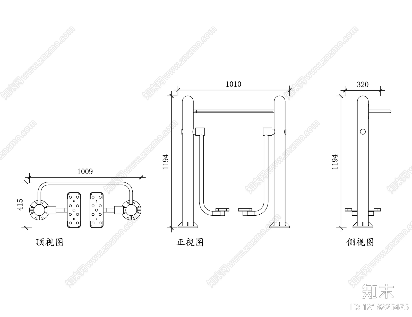 现代运动器材施工图下载【ID:1213225475】