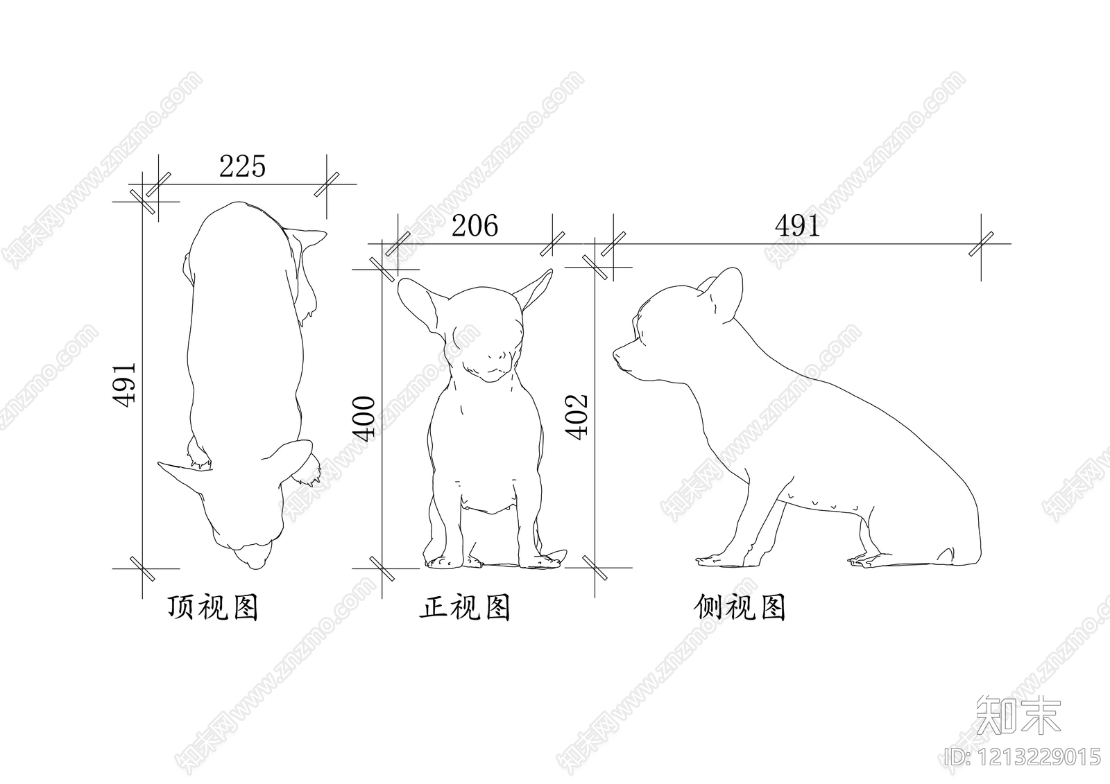 现代动物施工图下载【ID:1213229015】