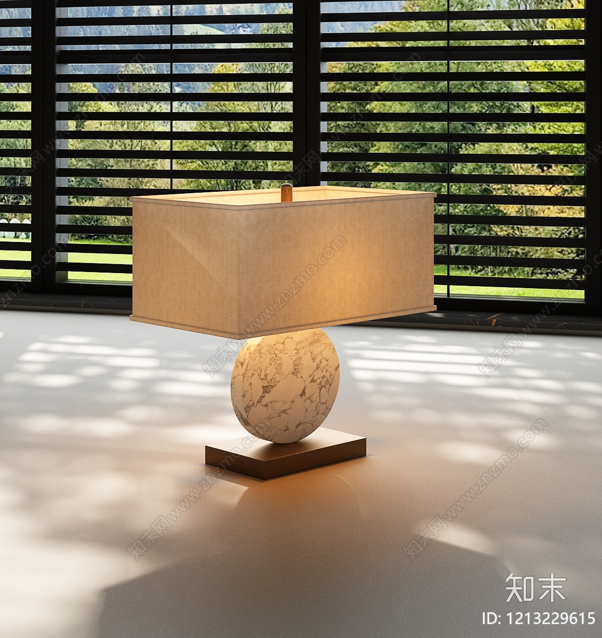 现代简约台灯SU模型下载【ID:1213229615】