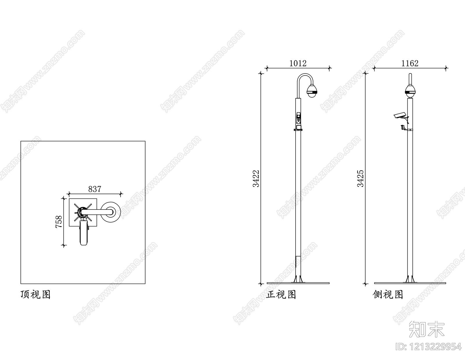 现代综合景观小品施工图下载【ID:1213229954】