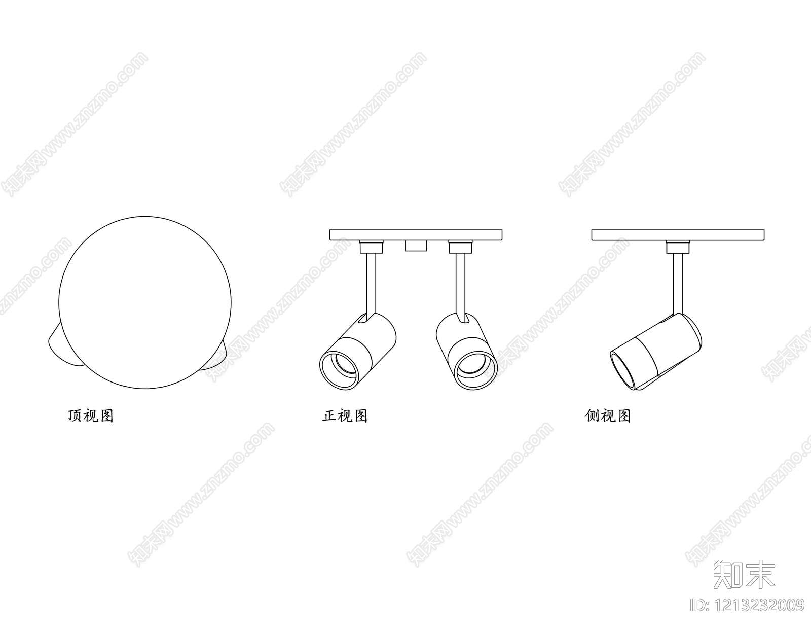 现代灯具图库cad施工图下载【ID:1213232009】