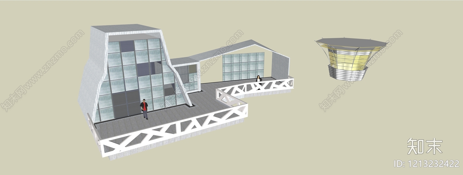 现代主义其他景观小建筑SU模型下载【ID:1213232422】