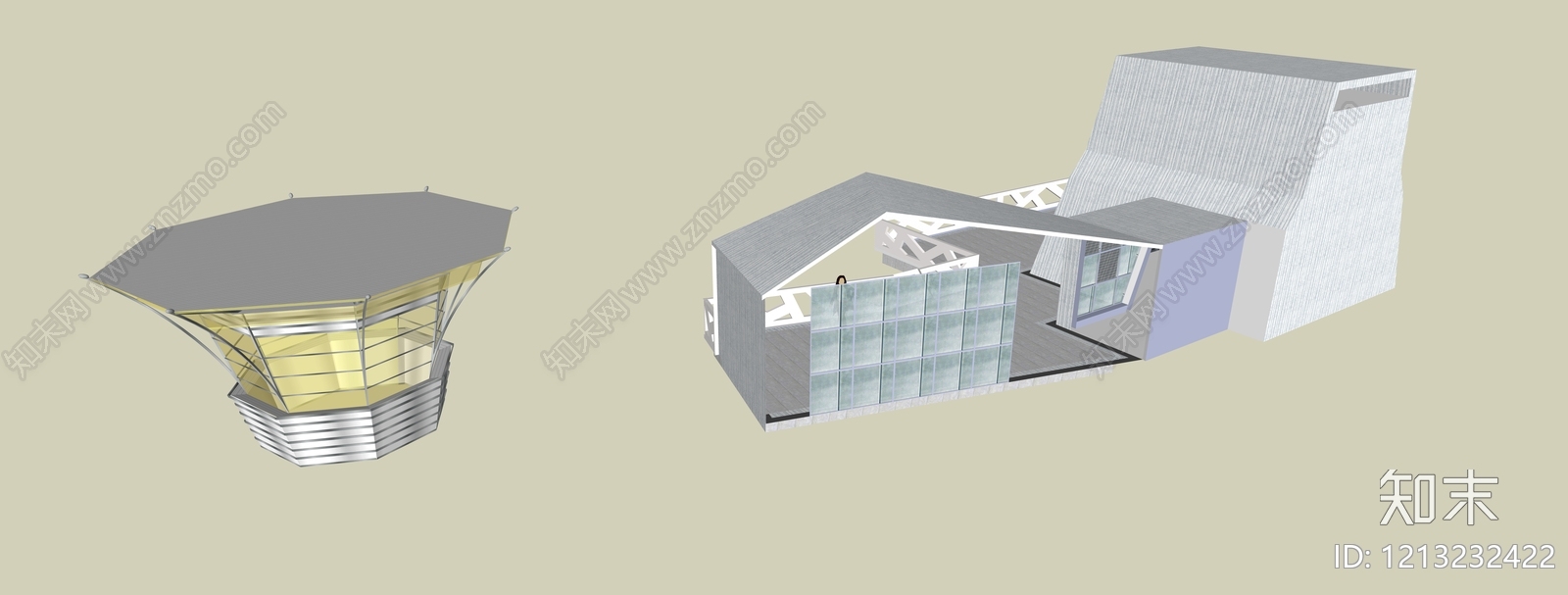 现代主义其他景观小建筑SU模型下载【ID:1213232422】