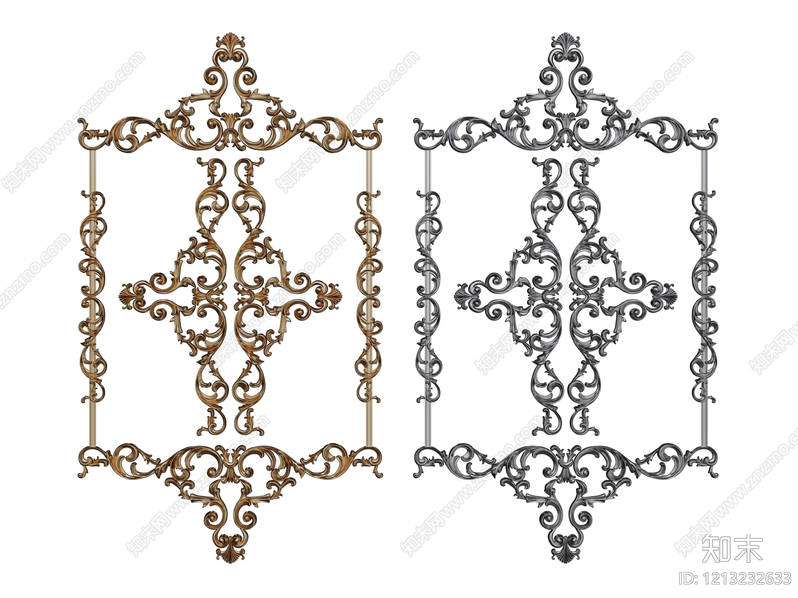 欧式古典雕花SU模型下载【ID:1213232633】