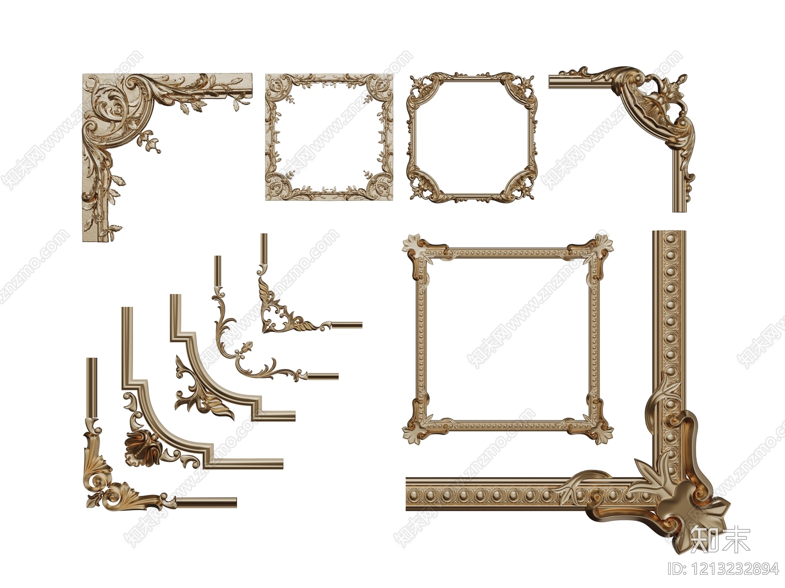 欧式古典雕花SU模型下载【ID:1213232894】