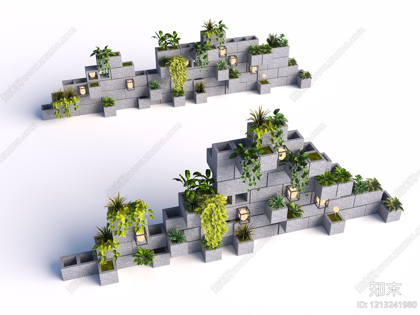 现代主义景观景墙3D模型下载【ID:1213241980】