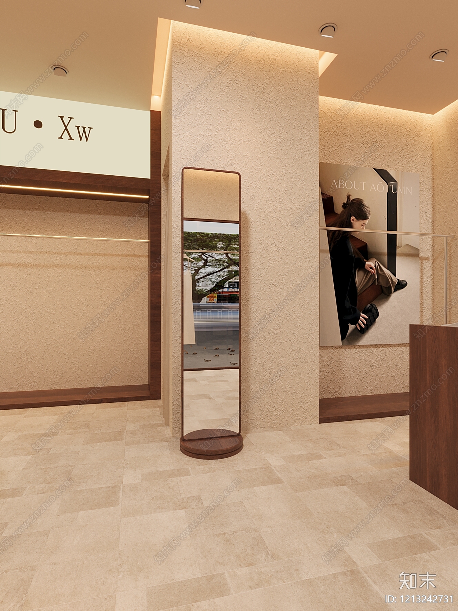 现代服装店3D模型下载【ID:1213242731】