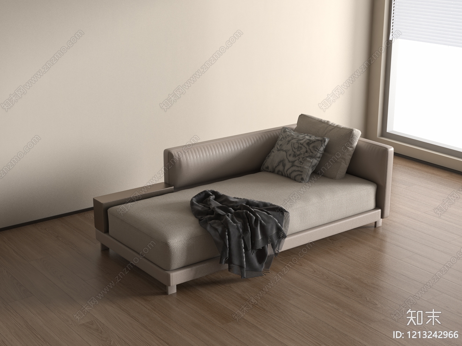 现代简约贵妃椅SU模型下载【ID:1213242966】