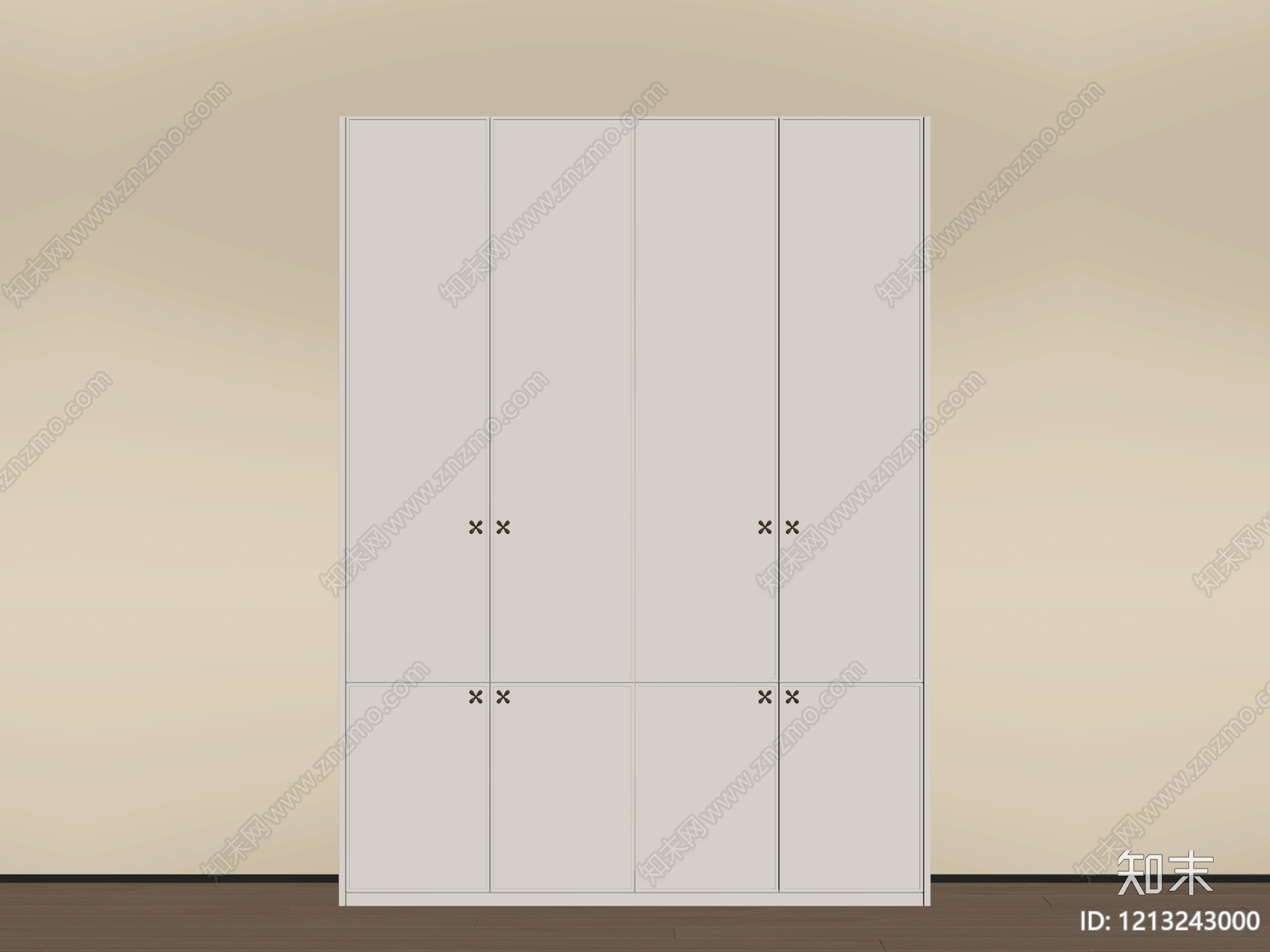 现代衣柜SU模型下载【ID:1213243000】
