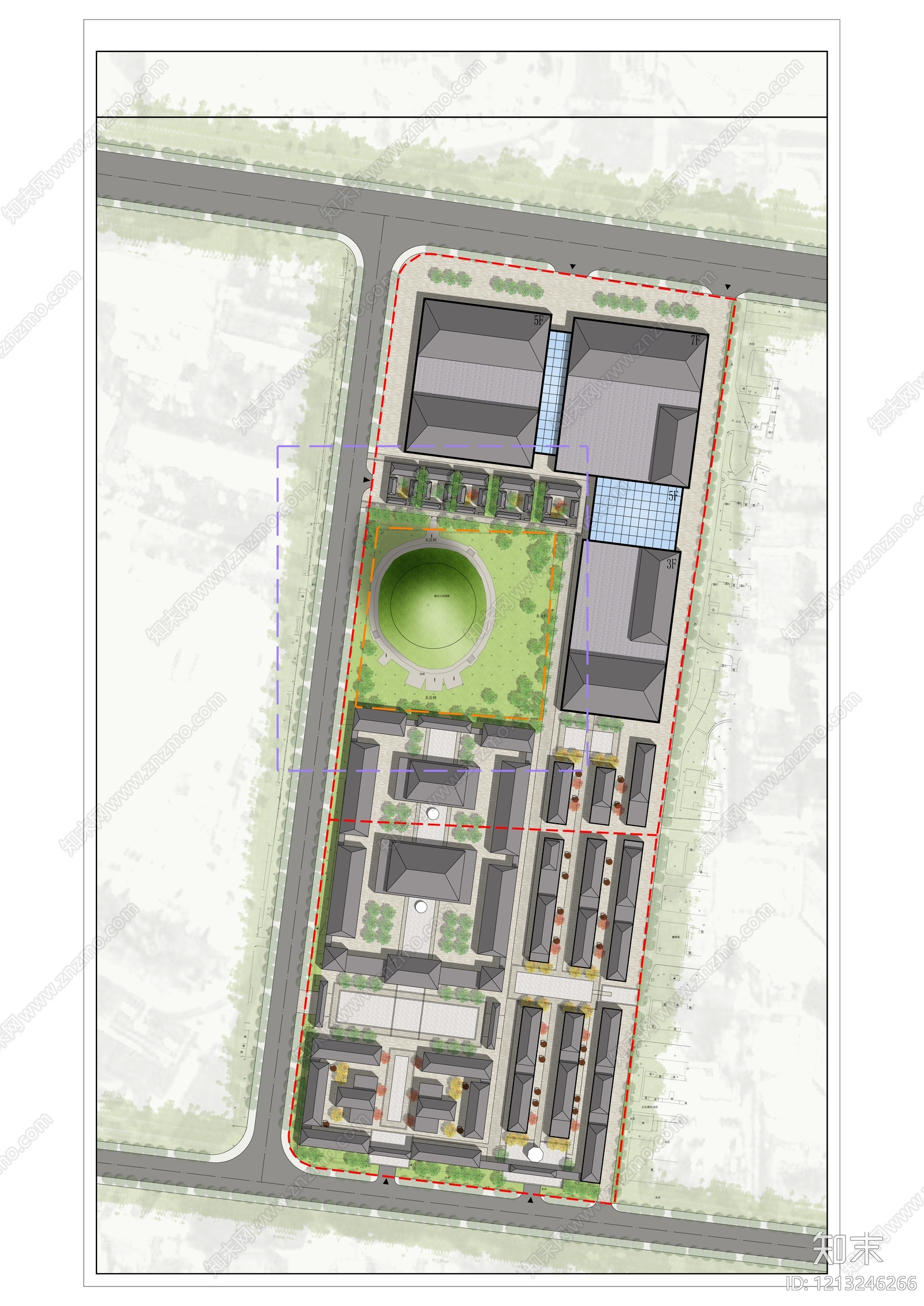 新中式商业街施工图下载【ID:1213246266】