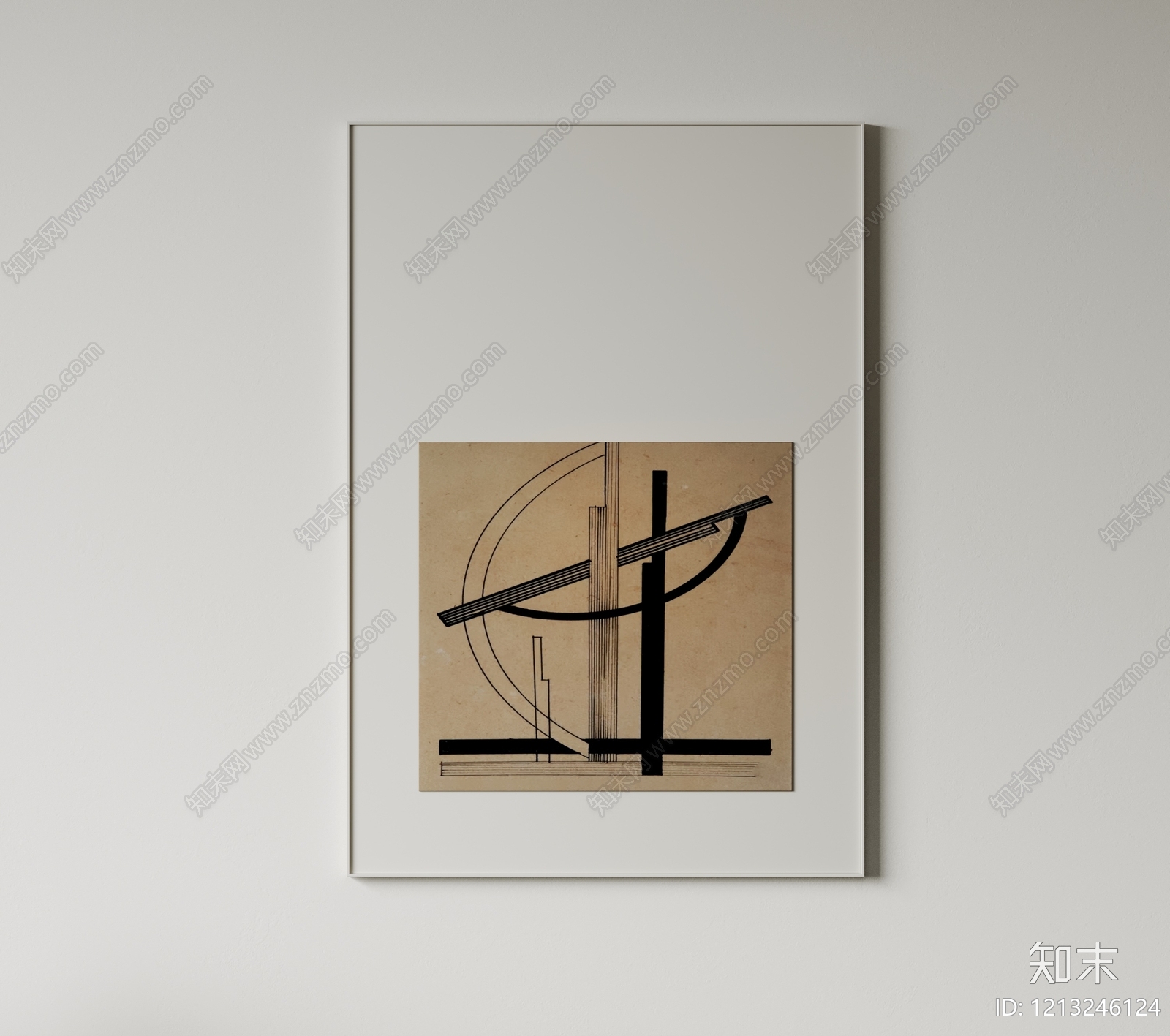 现代挂画3D模型下载【ID:1213246124】