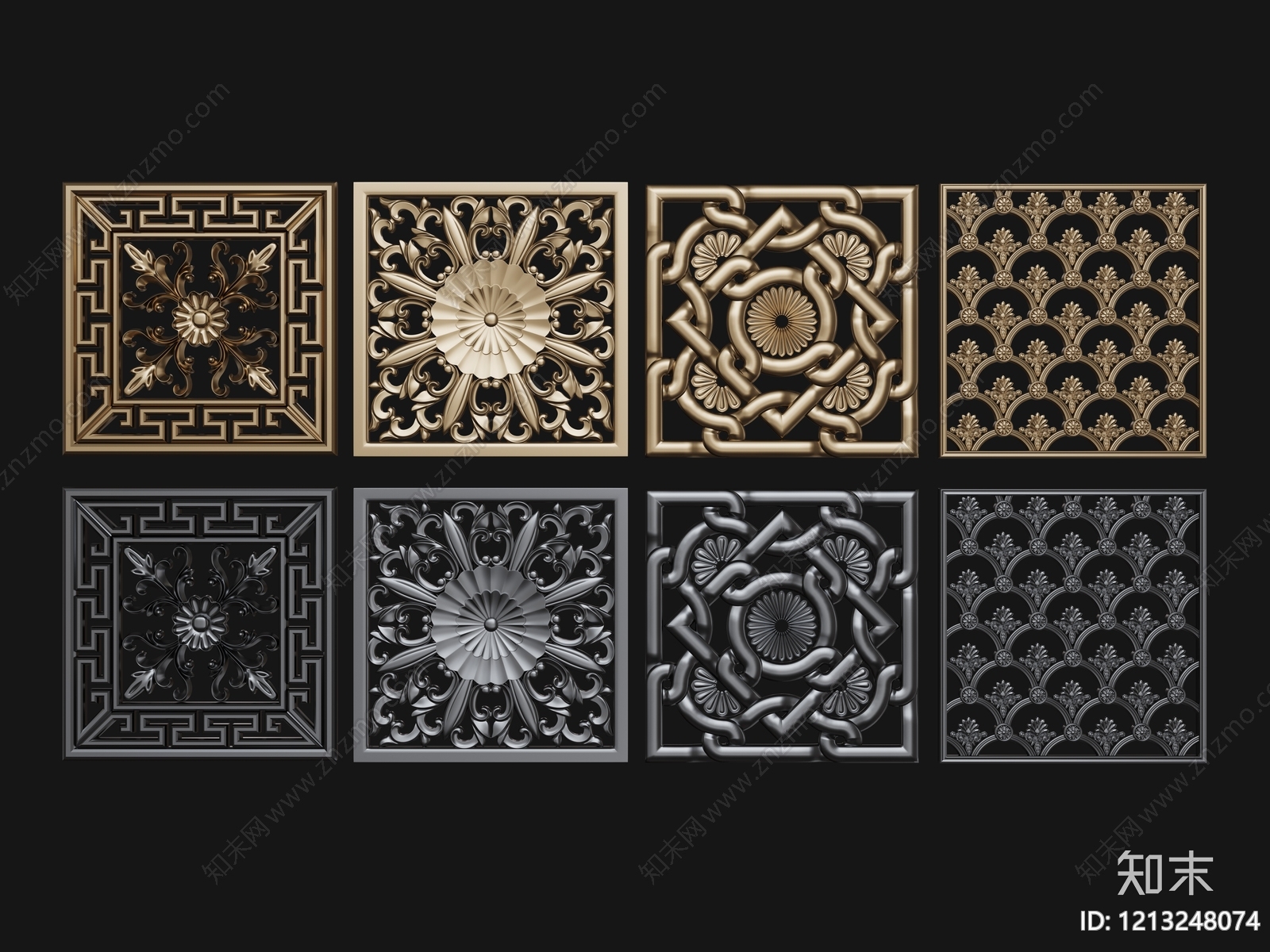 欧式古典雕花SU模型下载【ID:1213248074】