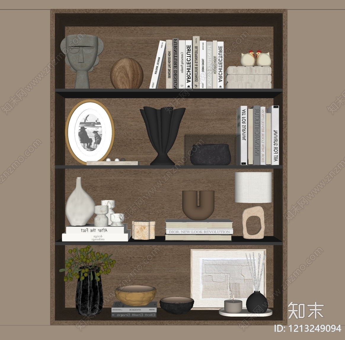 中古摆件组合SU模型下载【ID:1213249094】