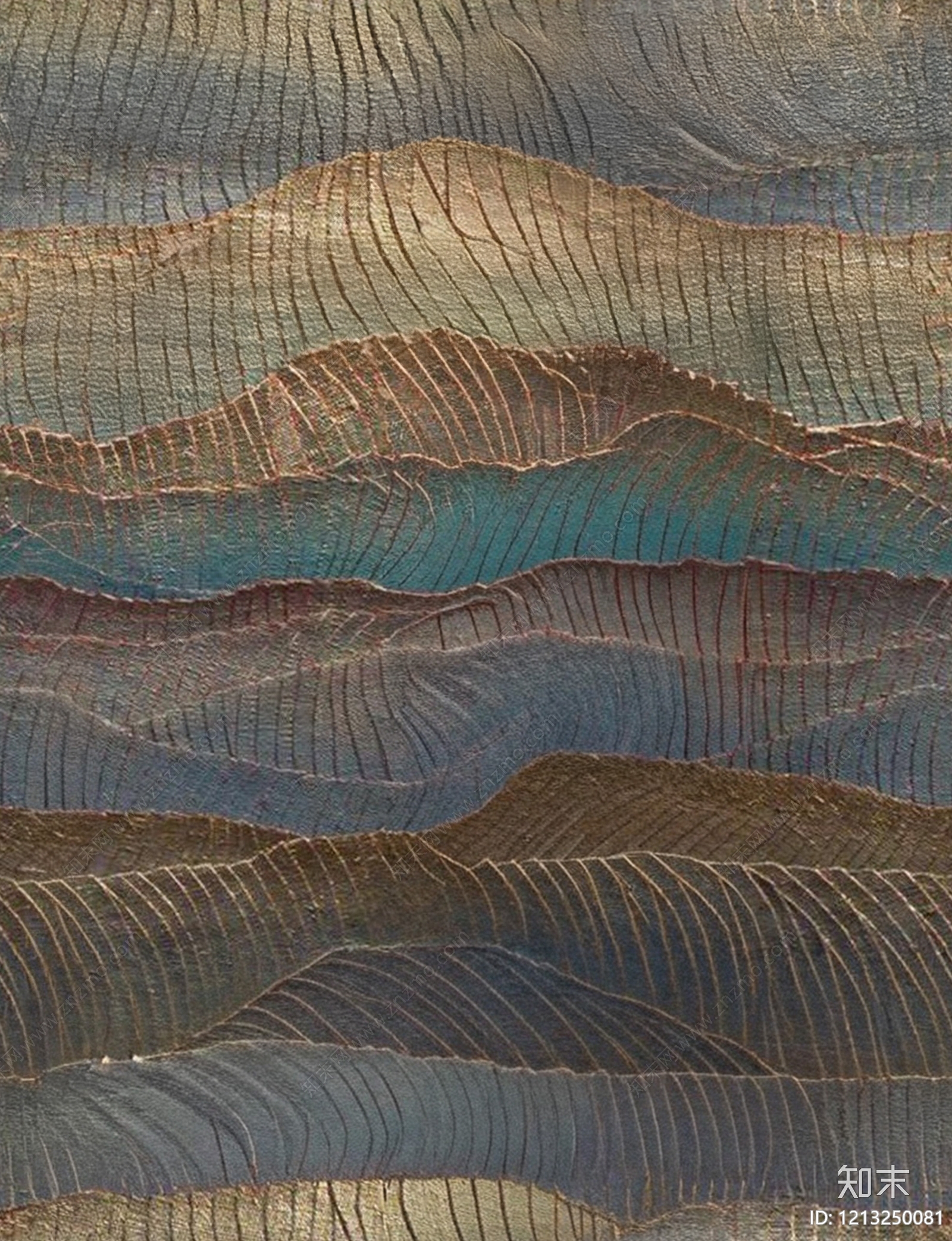 现代新中式金属浮雕贴图下载【ID:1213250081】