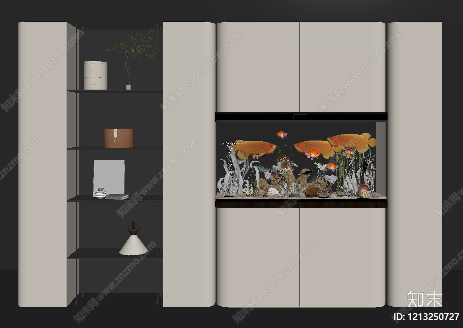 现代储物柜SU模型下载【ID:1213250727】