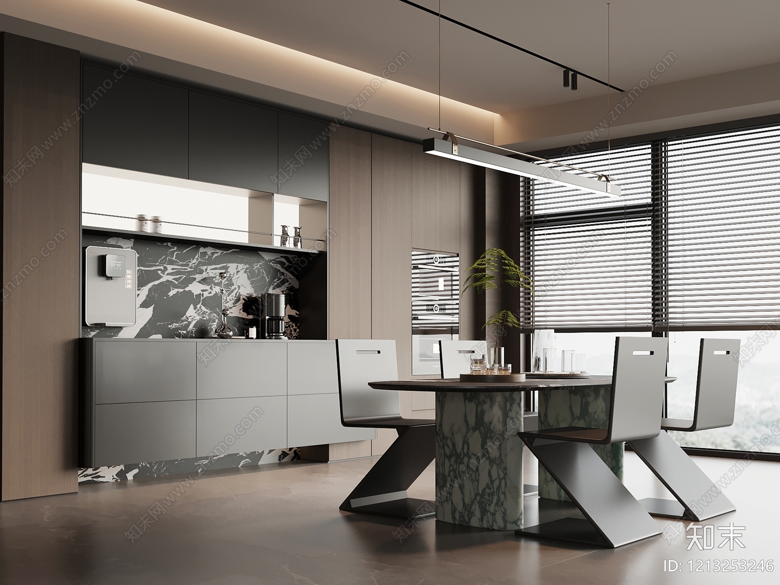 现代茶室3D模型下载【ID:1213253246】