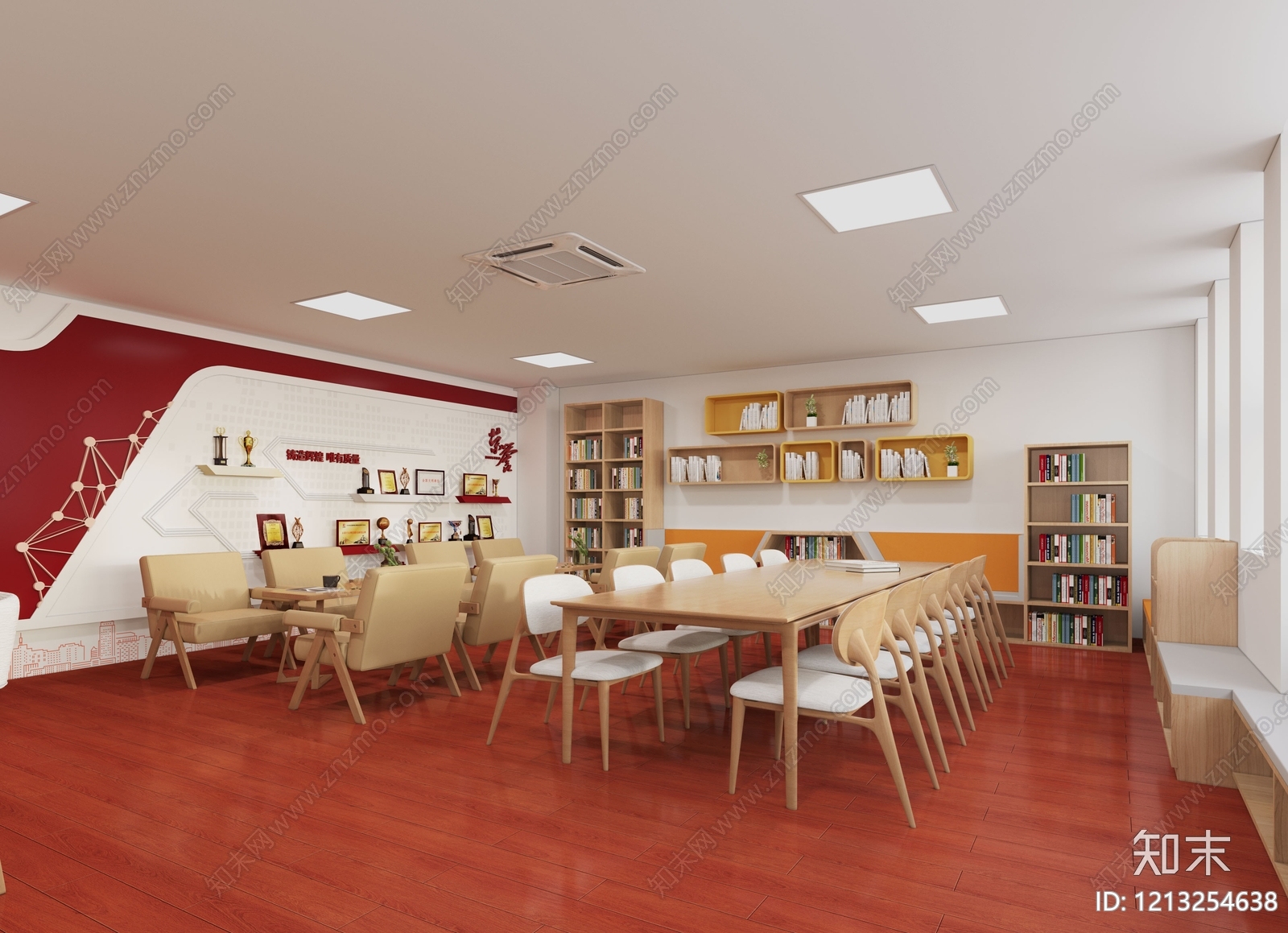 原木风休息区3D模型下载【ID:1213254638】