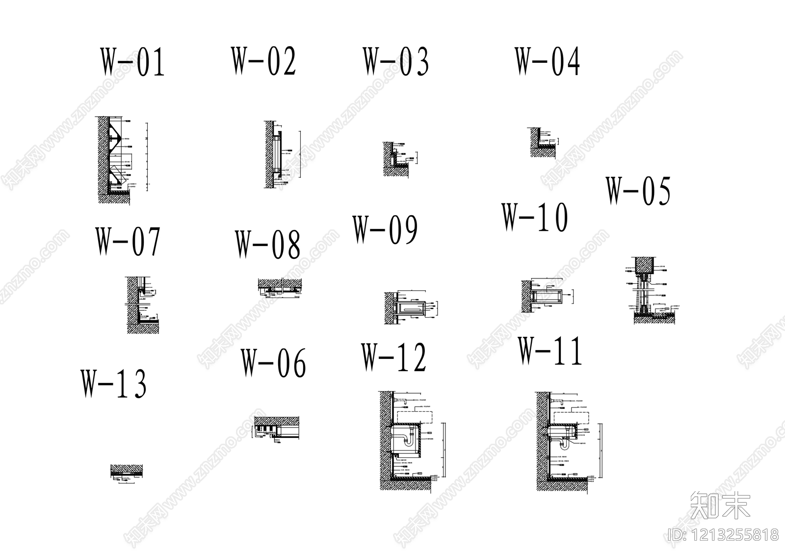 剖面图施工图下载【ID:1213255818】