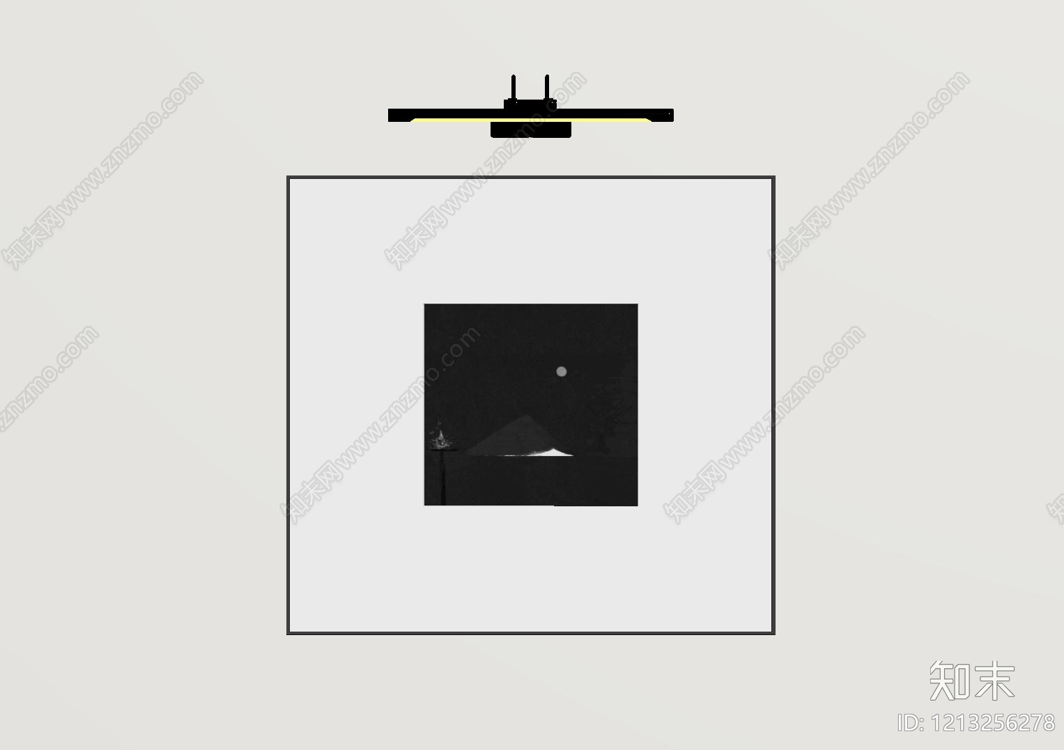 极简挂画SU模型下载【ID:1213256278】