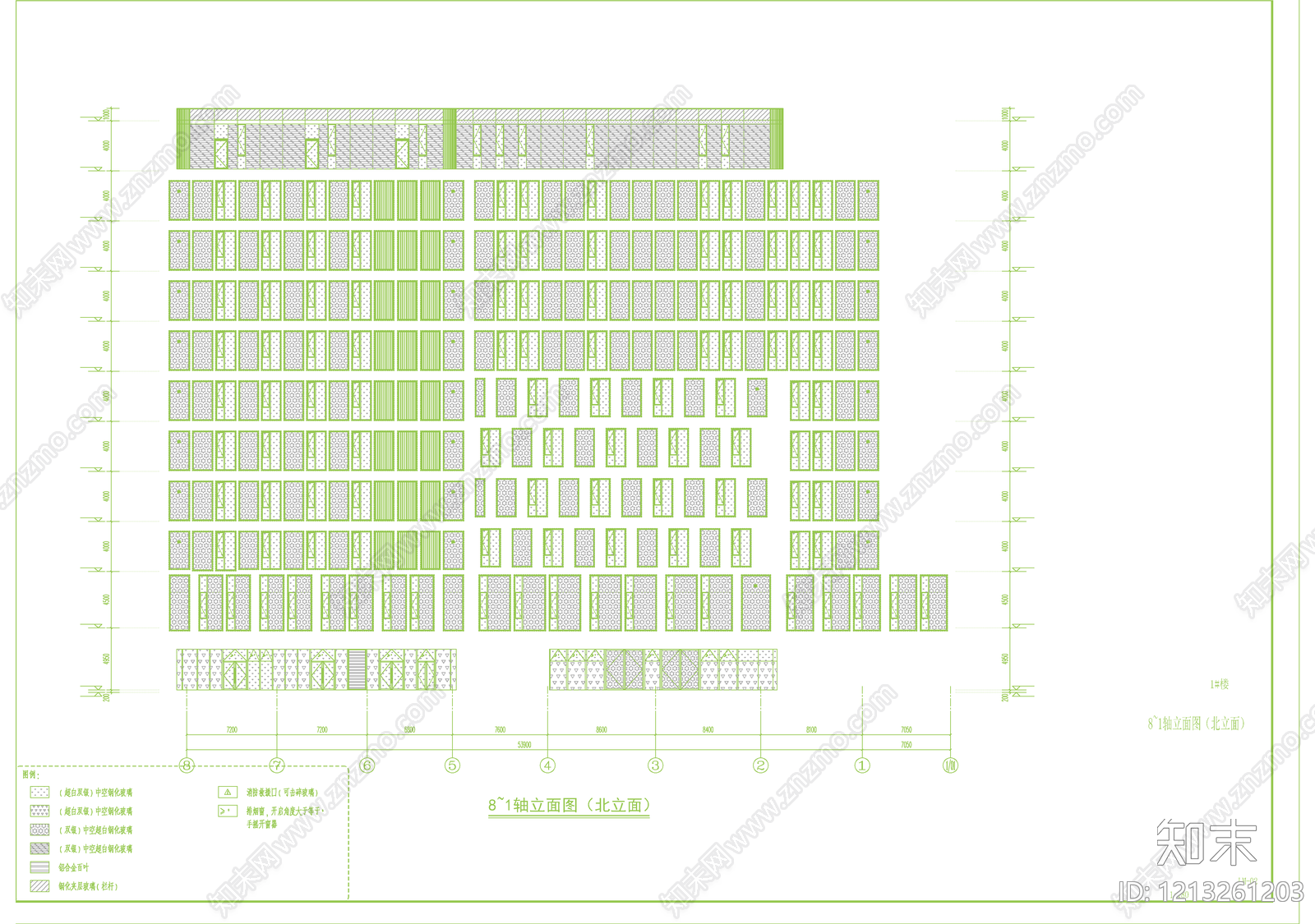 幕墙结构施工图下载【ID:1213261203】