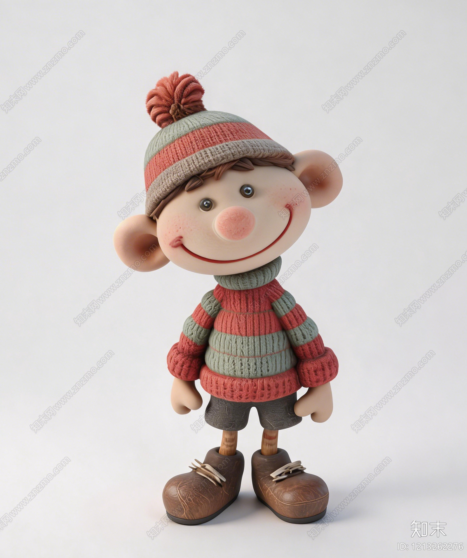 卡通建模风虚拟人物3D模型下载【ID:1213262276】