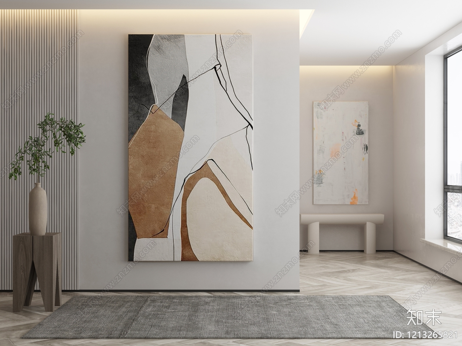 极简挂画3D模型下载【ID:1213265821】