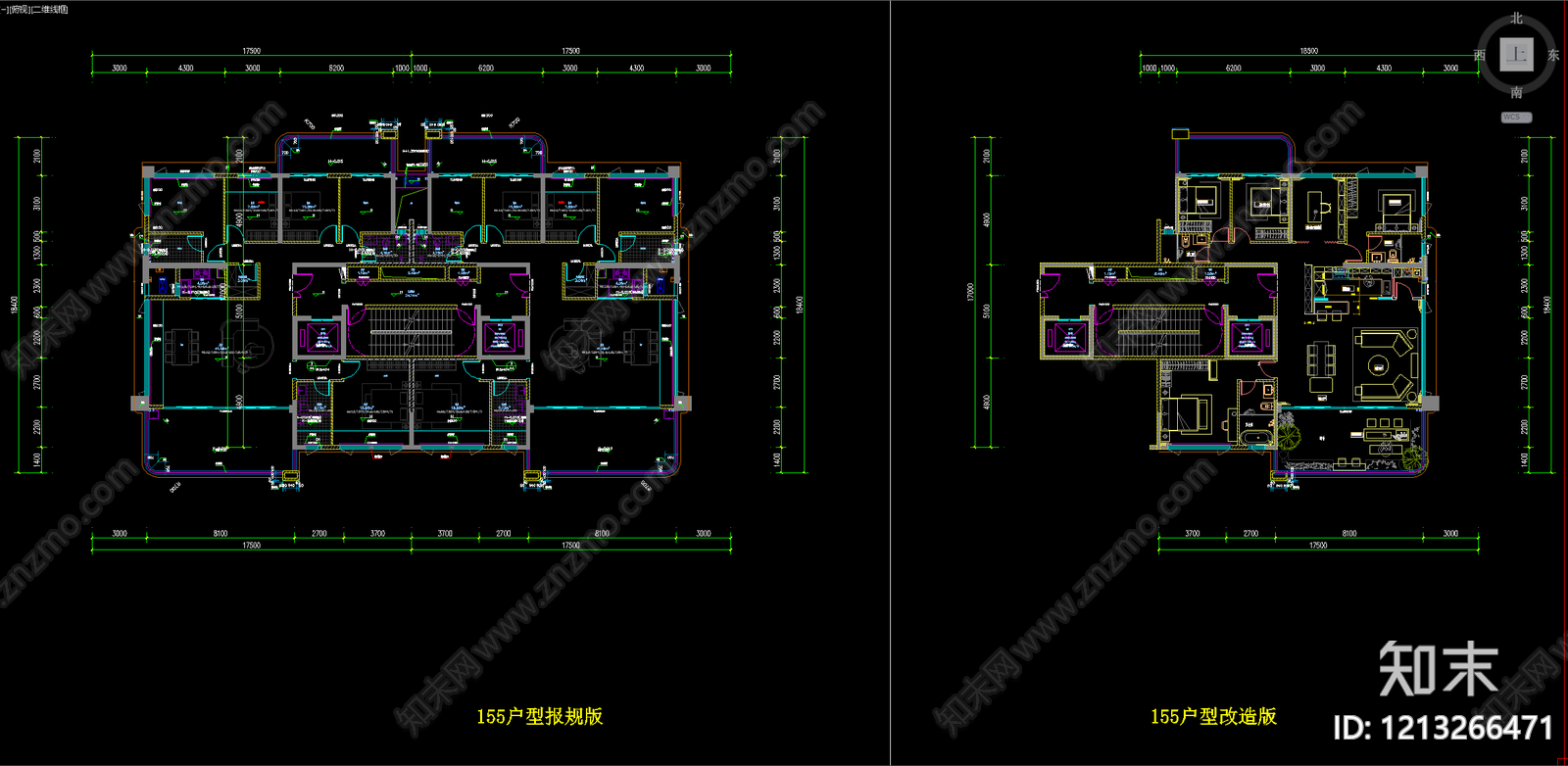 现代轻奢住宅楼建筑cad施工图下载【ID:1213266471】