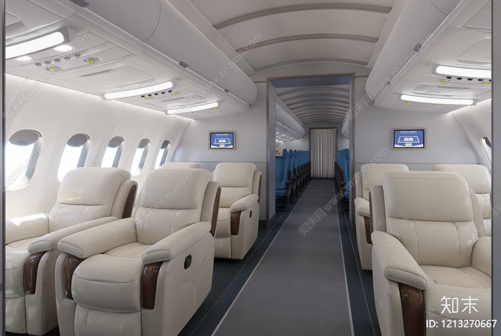 现代简约飞机SU模型下载【ID:1213270667】