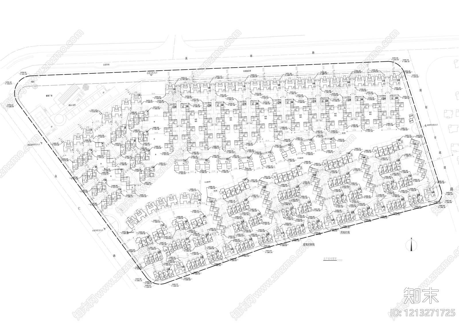 现代别墅建筑cad施工图下载【ID:1213271725】