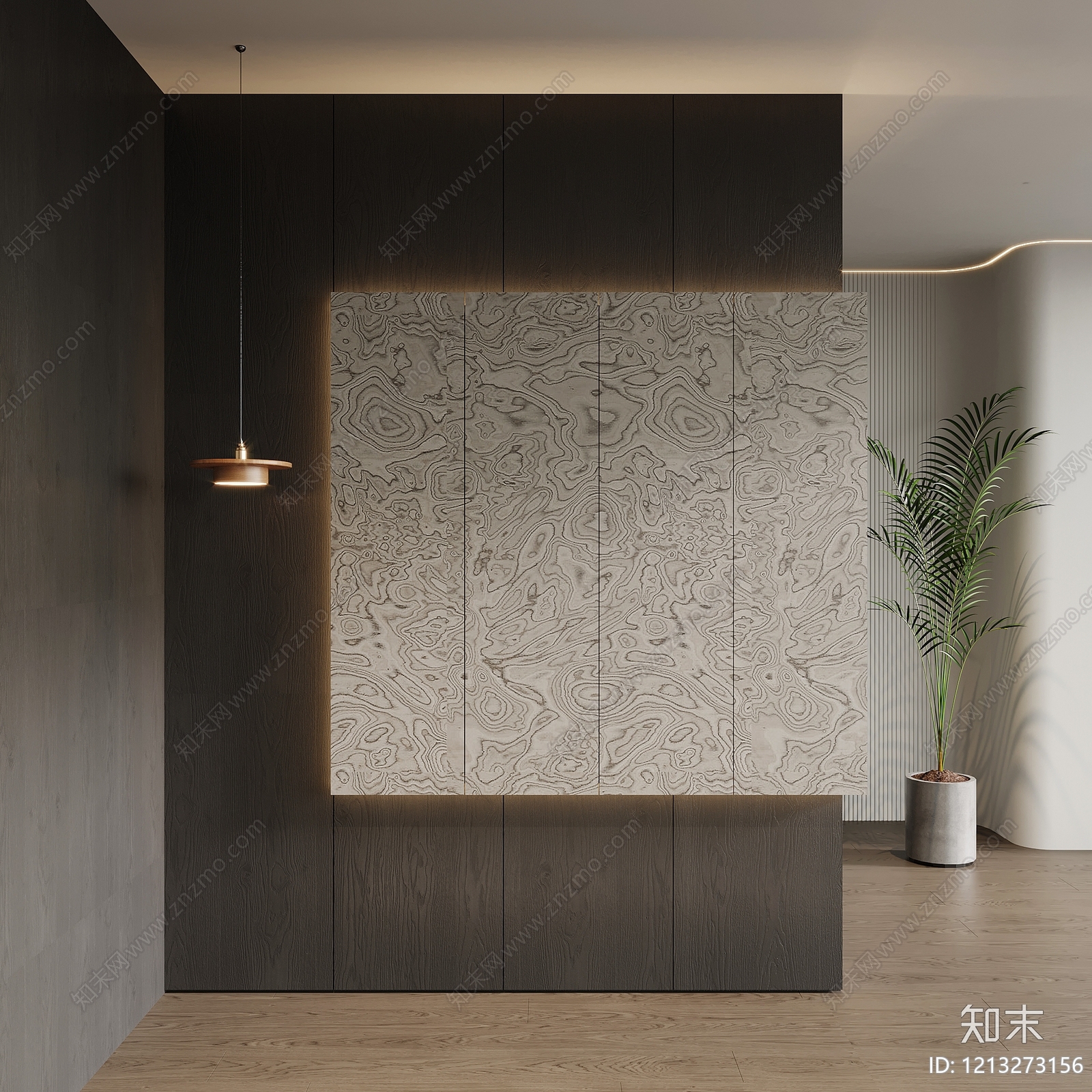 现代极简玄关3D模型下载【ID:1213273156】