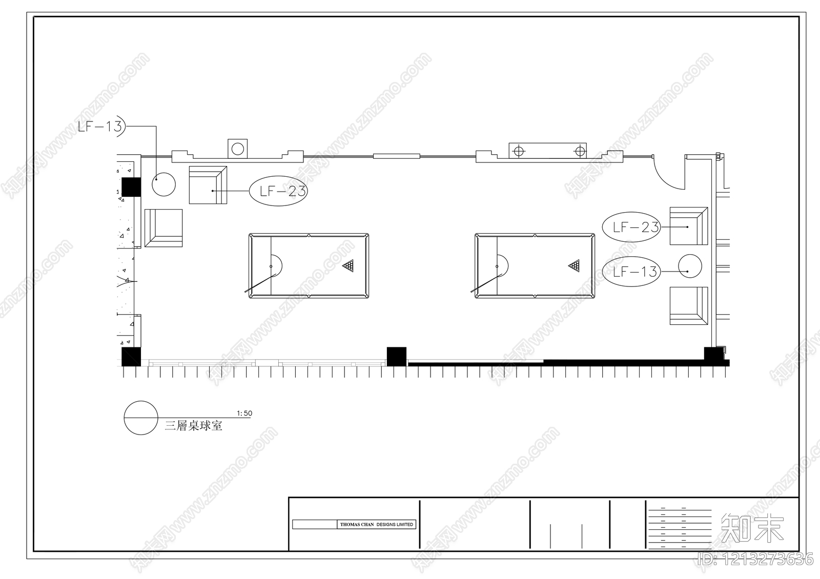 现代休息室施工图下载【ID:1213273636】