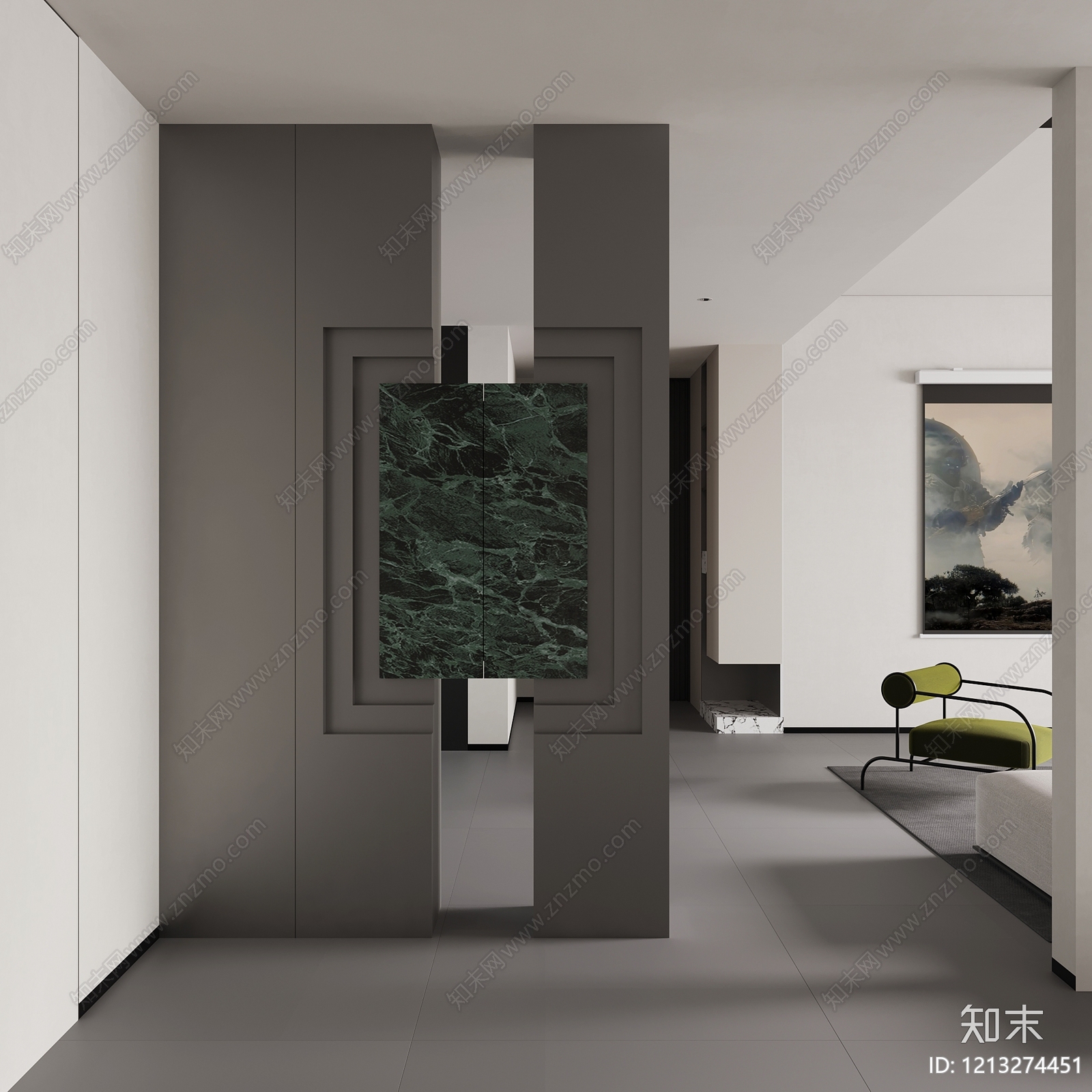 极简玄关SU模型下载【ID:1213274451】