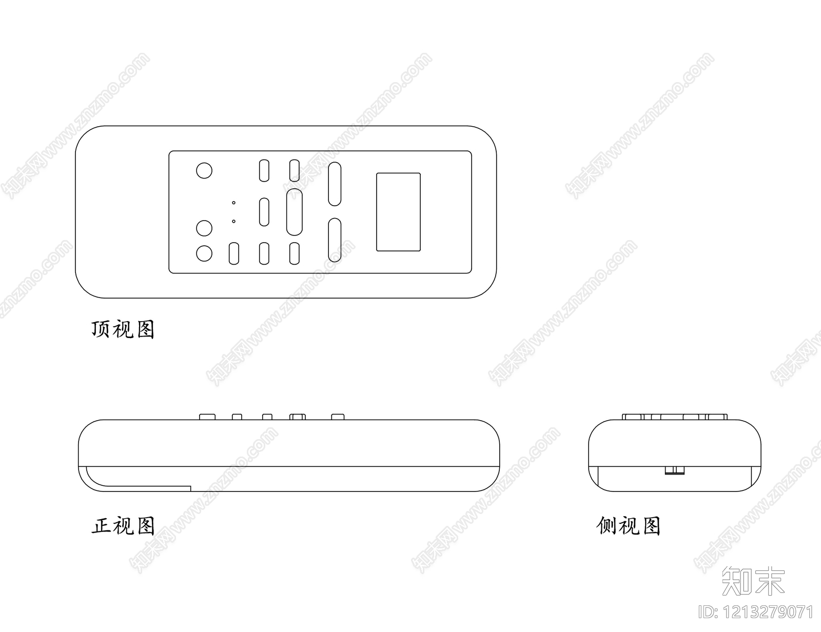 电器三视图施工图下载【ID:1213279071】