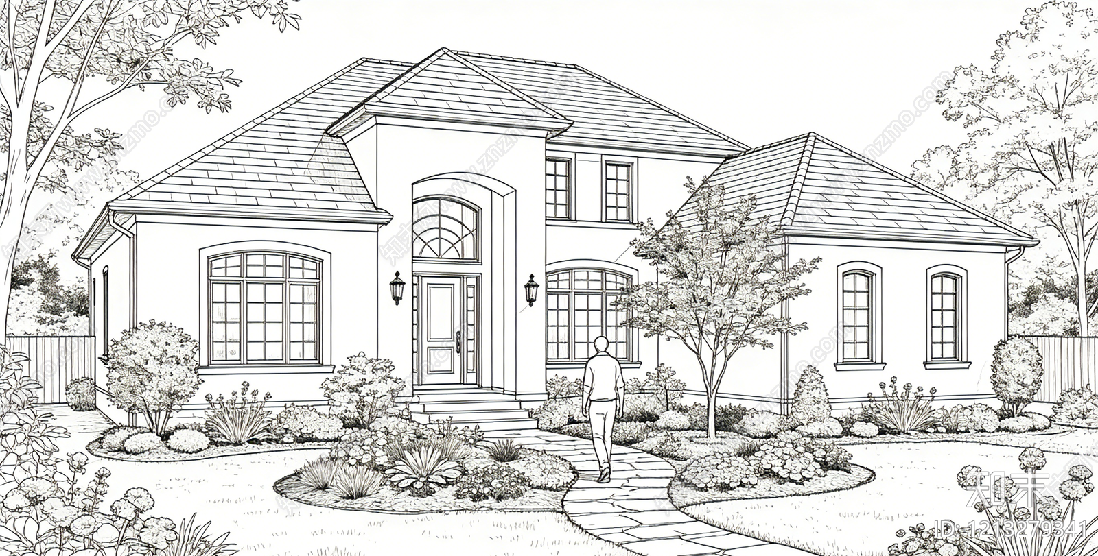 现代其它外景贴图下载【ID:1213279341】