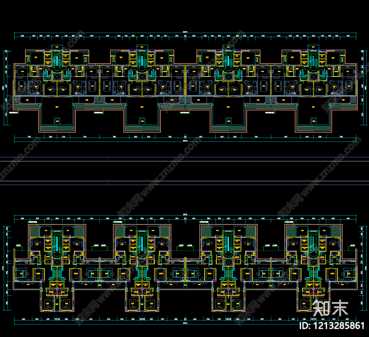 现代低层住宅cad施工图下载【ID:1213285861】