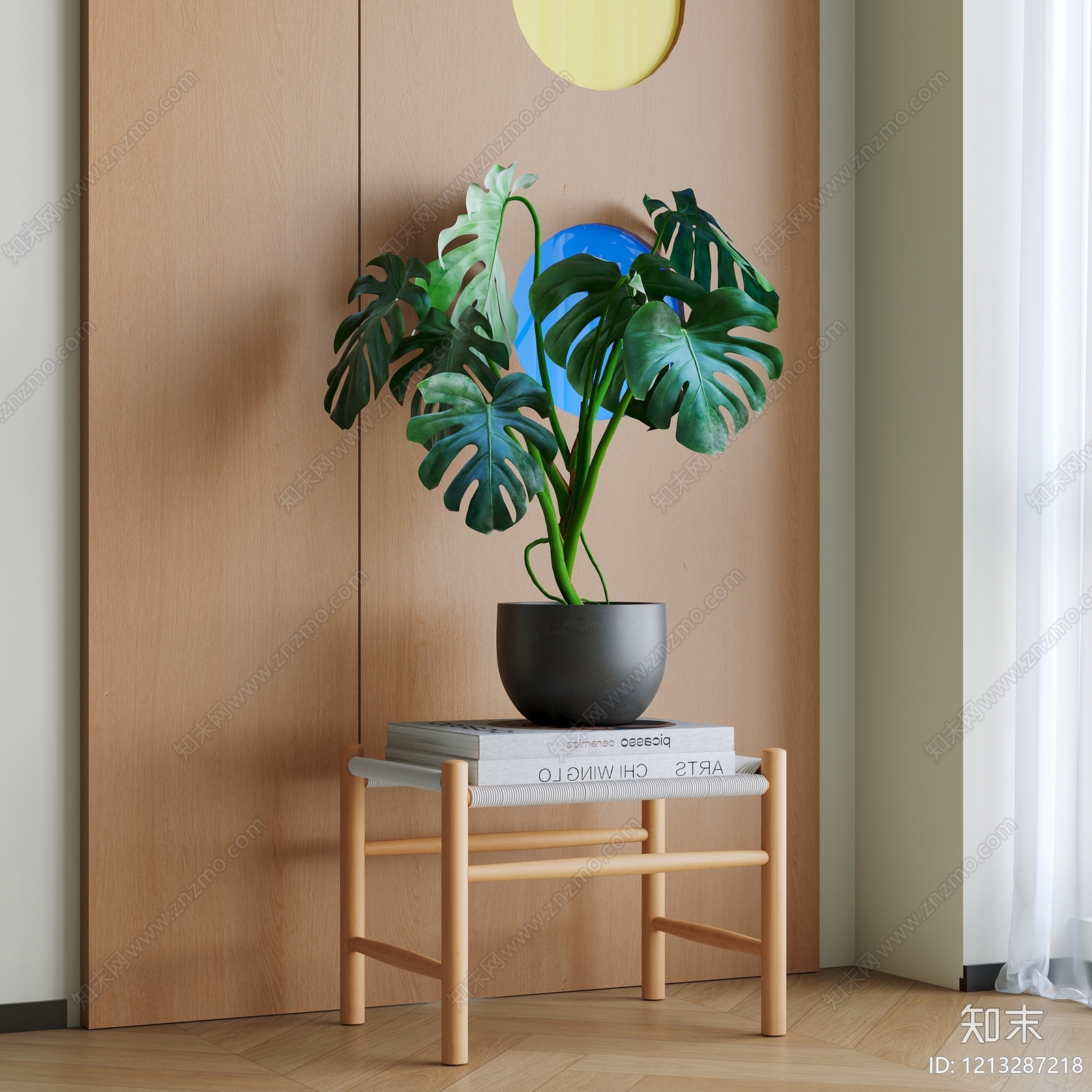 北欧盆栽3D模型下载【ID:1213287218】