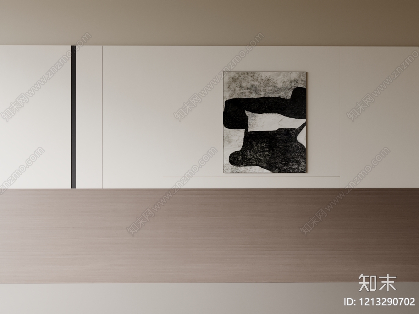 极简背景墙SU模型下载【ID:1213290702】