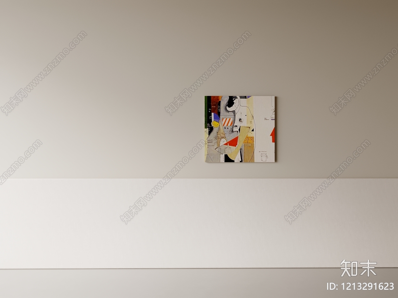 极简背景墙SU模型下载【ID:1213291623】