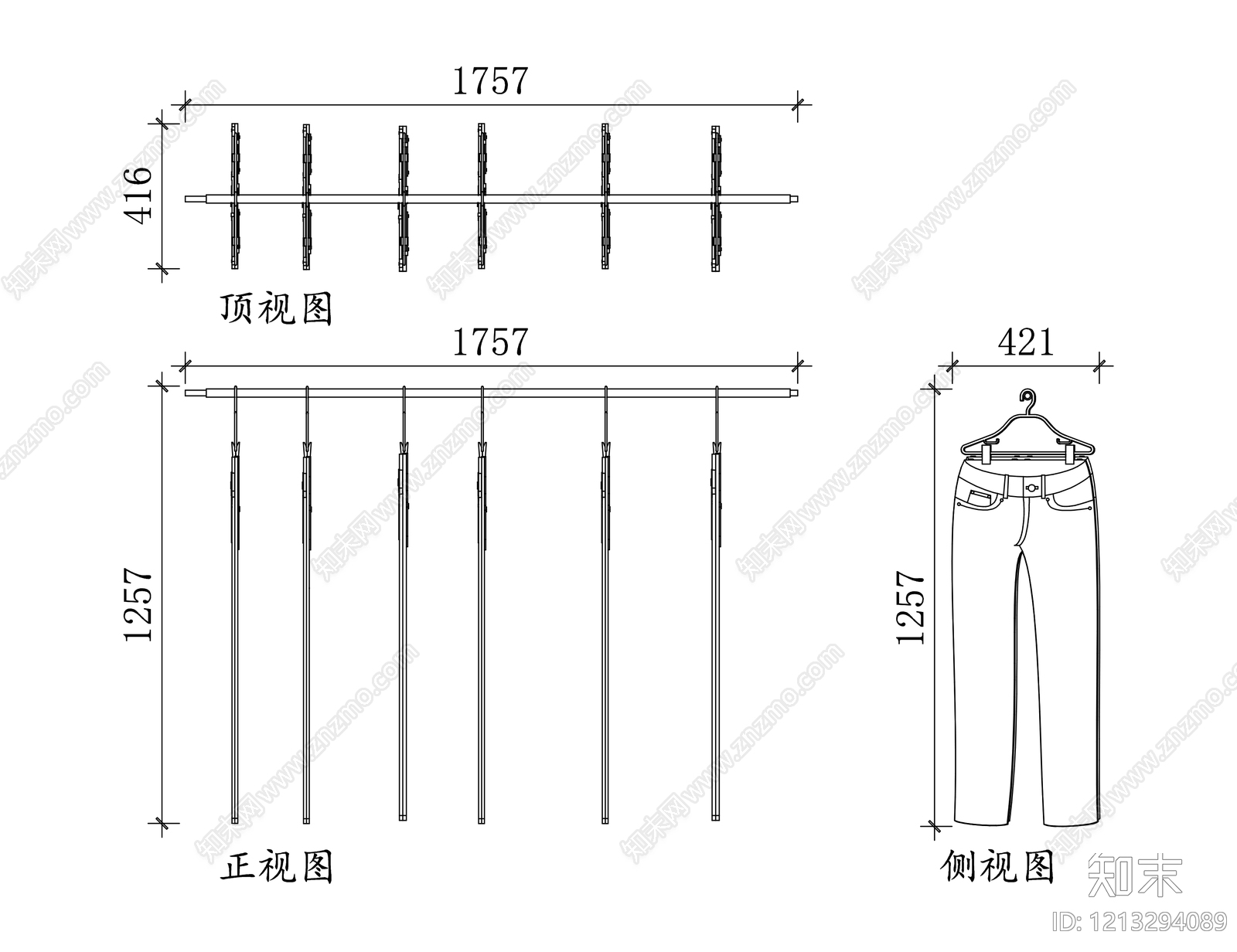 现代服装鞋帽施工图下载【ID:1213294089】