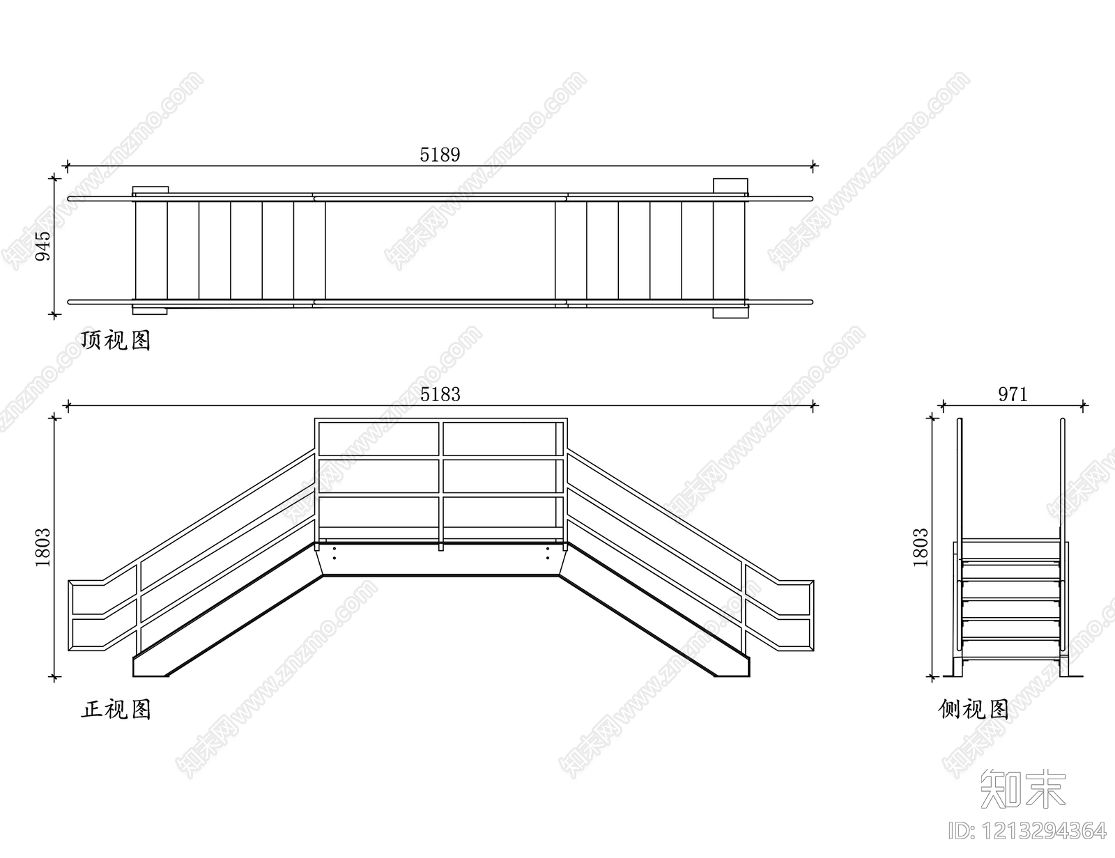 室外楼梯施工图下载【ID:1213294364】
