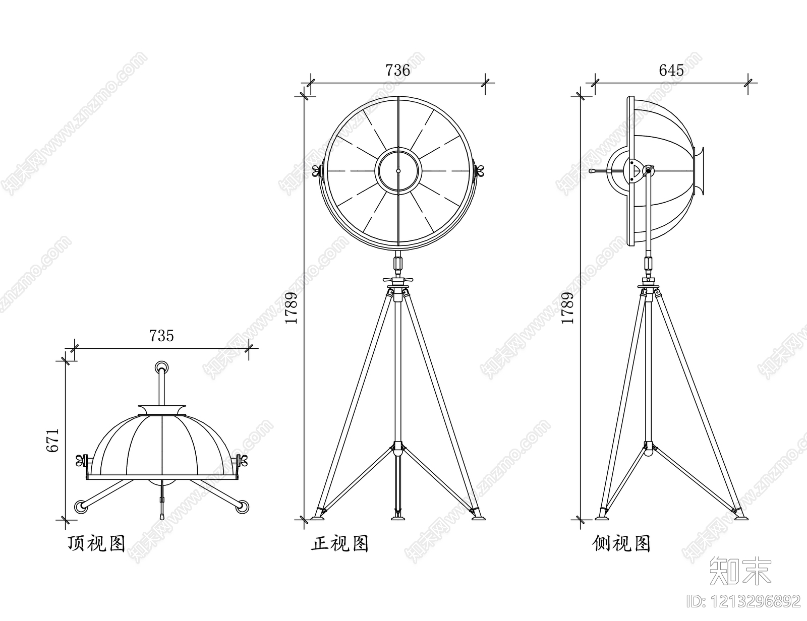 现代灯具图库施工图下载【ID:1213296892】