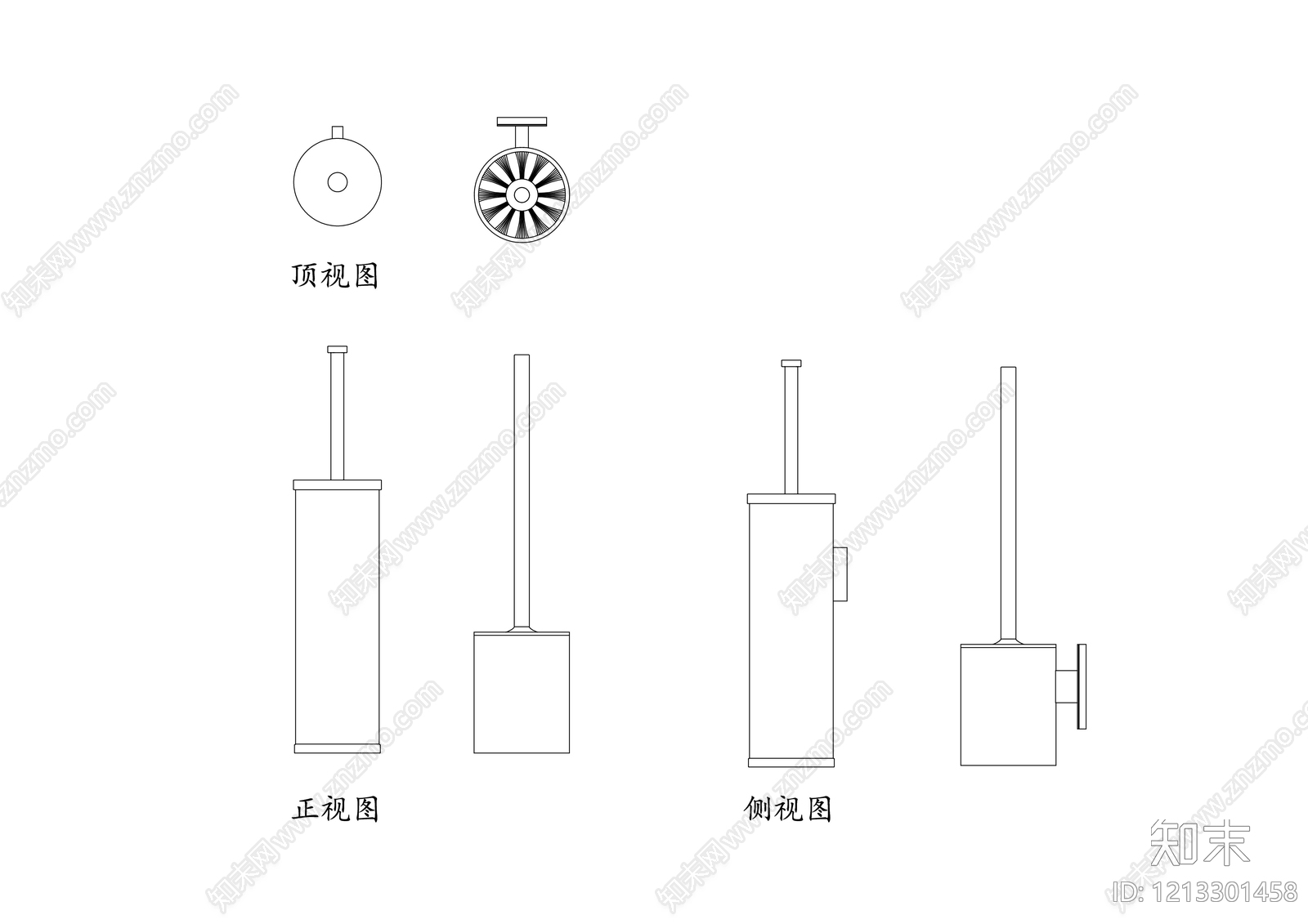 现代卫浴设施cad施工图下载【ID:1213301458】