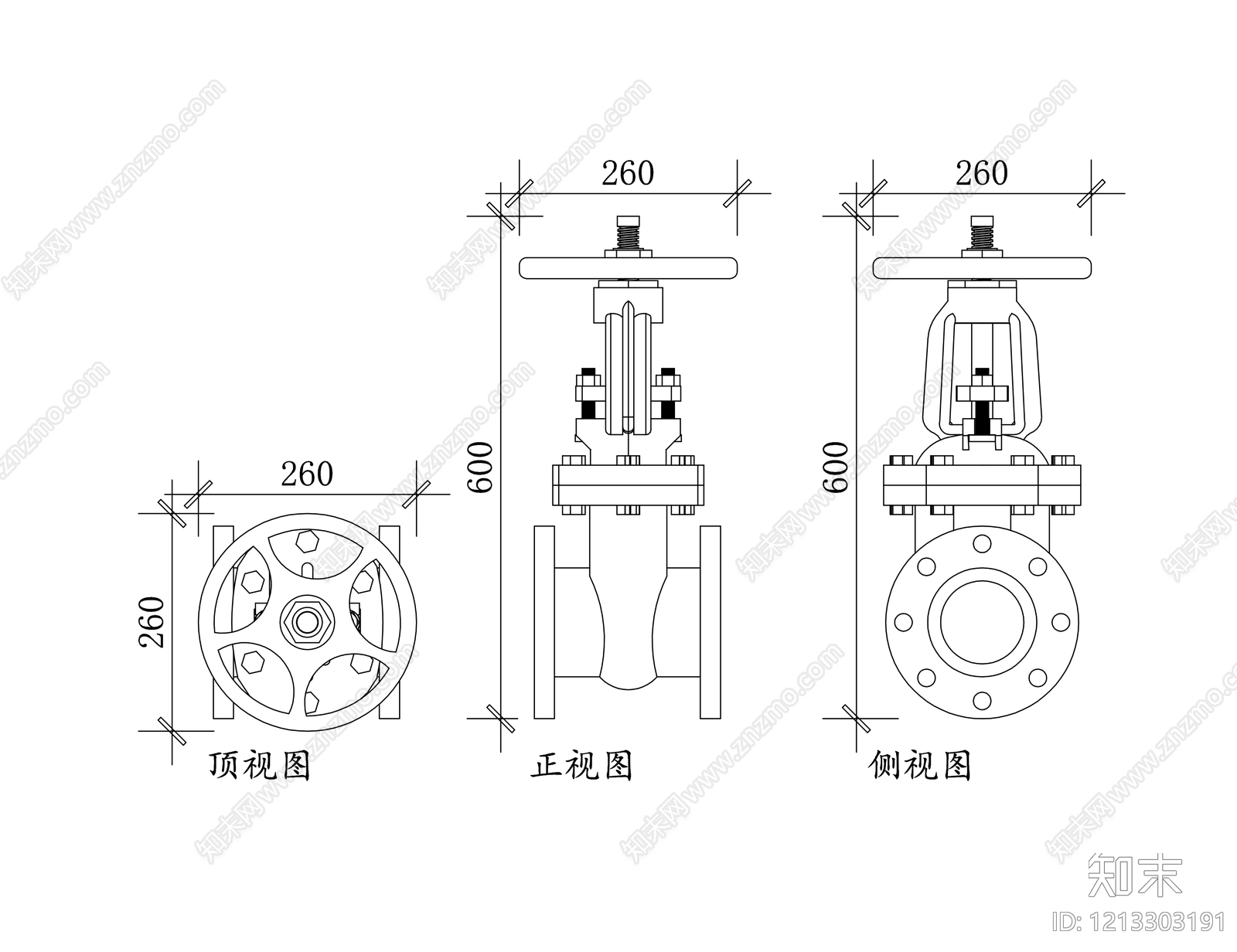 现代五金管件施工图下载【ID:1213303191】