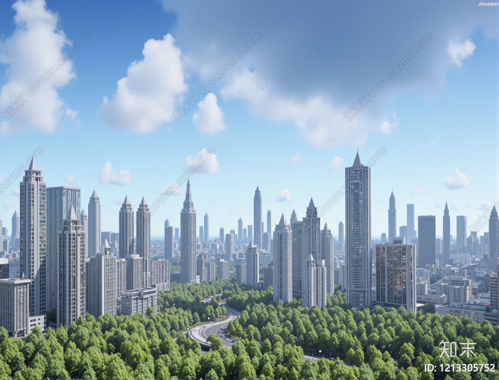 现代小区外景贴图下载【ID:1213305752】