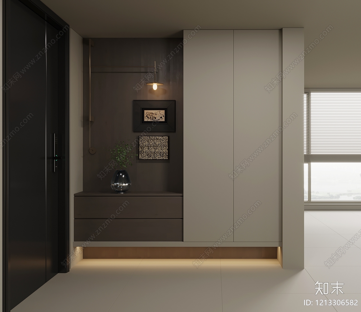 现代简约玄关SU模型下载【ID:1213306582】